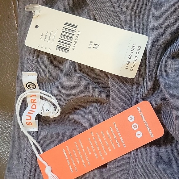 Sundry for Anthropologie slubbed knit puff sleeves mini dress with ruchi… - Picture 9 of 14